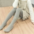 thumbnail image 5 of Tawop Girls Tights Cotton Thin Autumn Opaque Kids Tights Footed Pants Gray, 5 of 7