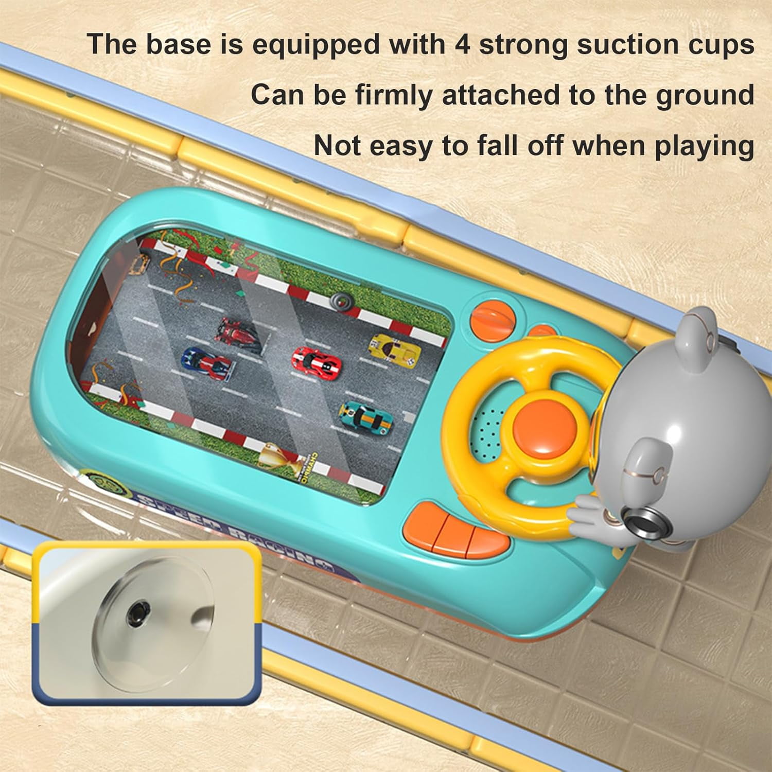 SteerJoy Driving Simulator, Steer Joy Driving Simulator Toy, 2025 New Car Racing Adventure Toy with 200 Levels,Car Simulator Driving Games Steering Wheel Toy,Turn and Learn Driver Toy