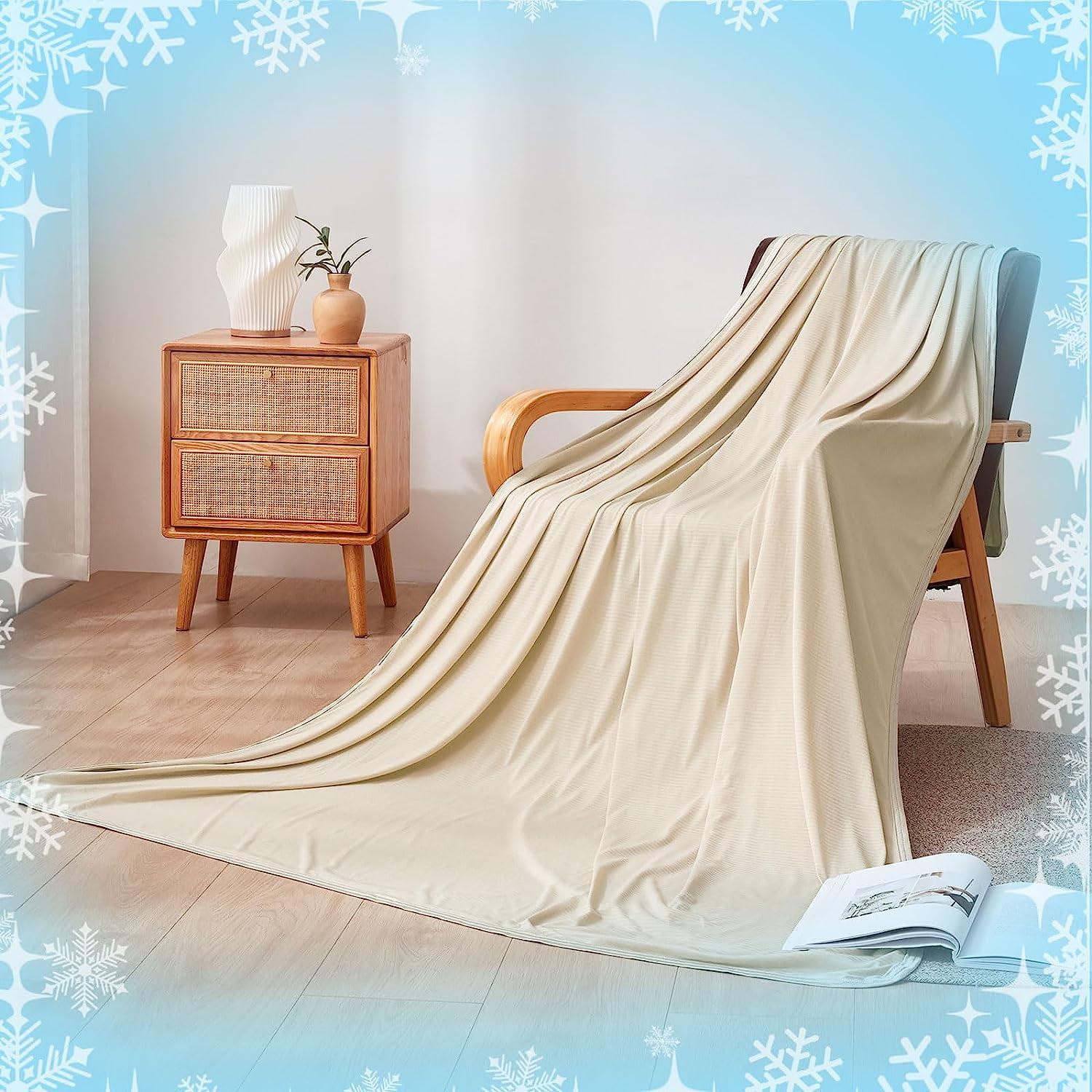 Tametra Cooling Blanket for Hot Sleepers,Tiedye Decorative Weighted