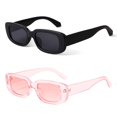thumbnail image 1 of Gafas de sol BUTABY Rectangulares de estilo retro UV400 para mujer, 1 of 7