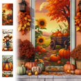 thumbnail image 1 of Cubrepuertas para El Día de Acción de Gracias | Decoración Festiva de Calabaza y Girasol | Tela de Poliéster de 90 X 180 Cm | Multicolor | 1 Unidad, 1 of 6