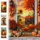 thumbnail image 1 of Cortina de Porche con Marco para Puerta, Diseño de Calabaza, Girasol y Acción de Gracias, Tela Colgante para Fondo de Puerta, Decoración de Festival, 1 of 6