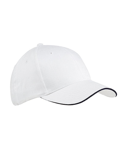 Big Accessories BX004 6Panel Twill Sandwich Baseball Cap