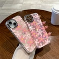 thumbnail image 6 of Pink Flower Glitter Camera Lens Protector Translucent Pearly Luster Soft  for iPhone Case (Pink,iPhone 13 Pro), 6 of 6