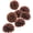 Brown, variant on 10" Navy Blue Tissue Pom Poms DIY Tissue Paper Flowers for Birthday Wedding Baby Shower Tea Party Dessert Table Decoration, Pack of 18