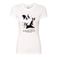 thumbnail image 2 of If It's Not a Border Collie It's Just a Dog Gift | Womens Dog Lover Slim Fit Junior Tee, White, 2XL, 2 of 3