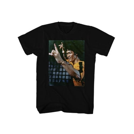 Chinese Men - Bruce Lee Chinese Martial Arts Icon Smirk Adult Mens T-Shirt Tee