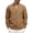 Shirt - Coffee, variant on Maqroz Men's Mandarin Collar Shirt Long Sleeve Button Up Linen Cotton Casual Dress Shirt Solid Color Business Work Office Tops
