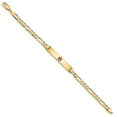 thumbnail image 2 of 14K Yellow Gold bracelet Medical Figaro Alert Red 7 in 6.3 mm 4.3, 2 of 3