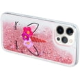 thumbnail image 4 of Case for iPhone 14 Pro, iPhone 14 Pro Case Cute Pink Glitter Luxury Sparkle Liquid for Girls Women Quicksand Clear Soft TPU Protective Phone Case for iPhone 14 Pro 6.1 inch Wink Unicorn, 4 of 10
