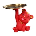 thumbnail image 4 of de bandeja de estatua de tigres, soporte de almacenamiento de llaves, organizador de escritorio, decoración para hogar, 4 of 7