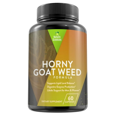 Naturo Sciences Horny Goat Weed Capsules, 60 Ct Natural Libido (Horny Goat Weed Best Brand)