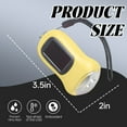 thumbnail image 3 of HIBIBUD Solar Hand Crank Flashlight, Yellow, for Emergency and Camping, 3 of 7