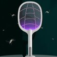thumbnail image 3 of Raqueta eléctrica de carga USB para , matadores de mosquitos, matadores de mosquitos con lámpara LED CUTICAT Exterminador de insectos, 3 of 7
