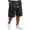 Black, variant on Delconic Men Tree Camo Quick Dry Knee Length Casual Cargo Shorts Elastic Drawstring Waist Side Pockets Loose Fit Short Pants For Summer Hunting Fishing Hiking Daily Outdoor Travel Wear Yellow L