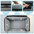 thumbnail image 4 of Gray Lightweight Emergency Medicine Organizer - 31x17x22cm Compact Medical Storage Bag, Portable First Aid Kit for Home & Travel, Sturdy Medication Container with Efficient Access Design (397g), 4 of 5