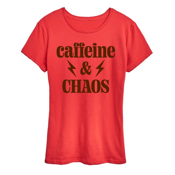Instant Message - Chaos Caffeine Mom - Women's Short Sleeve Graphic T-Shirt