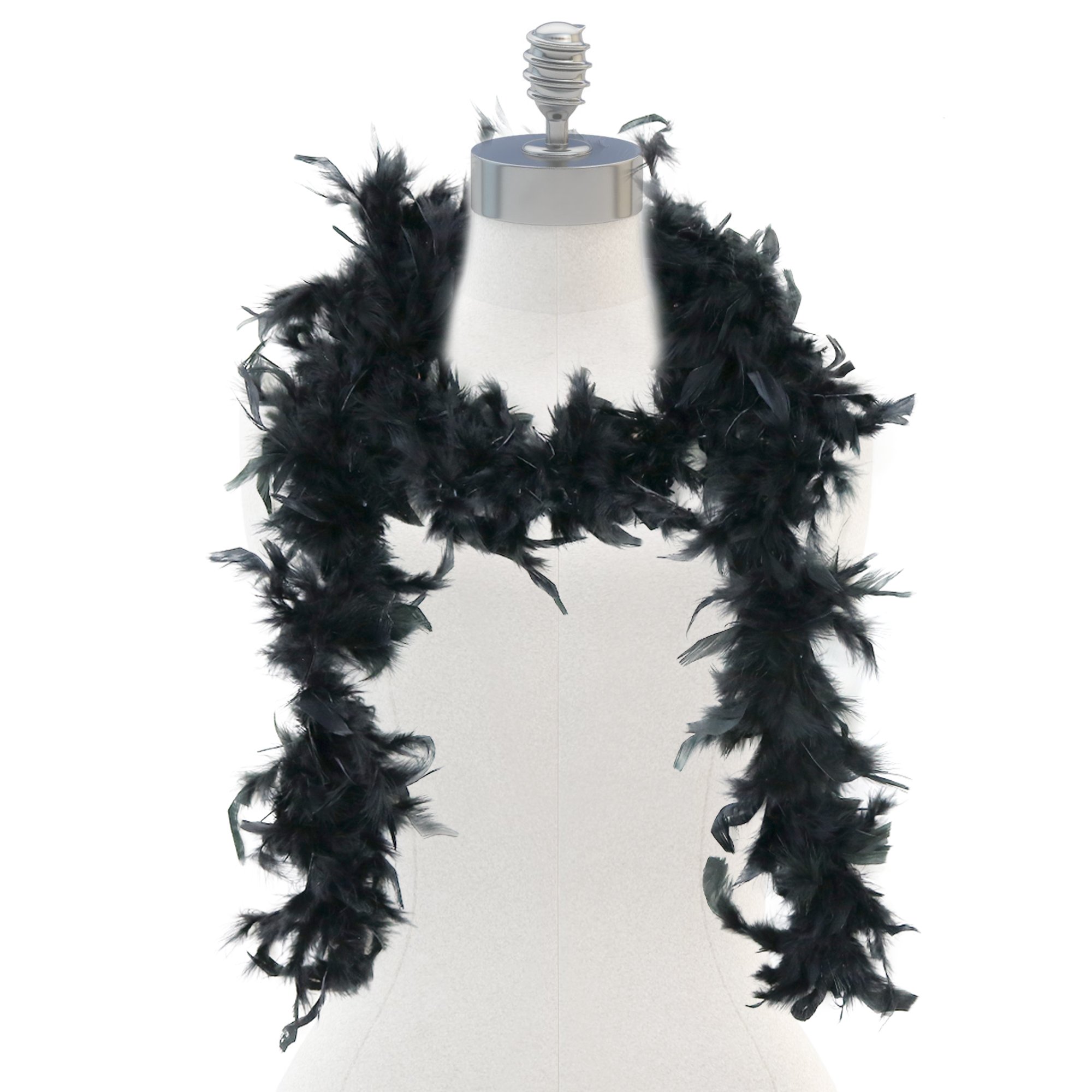 Skeleteen Feather Boa Costume Accessory Great Black Boa with Feathers