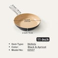 thumbnail image 4 of Cooks Standard 11-Inch Black Nonstick Hard Anodized Fry Saute Omelet Pan,Black-Apricot, 4 of 7