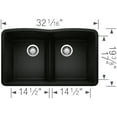 thumbnail image 7 of BLANCO DIAMOND Equal Double Low Divide Undermount - Truffle, 7 of 7