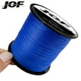 thumbnail image 1 of Ligne de Pêche Tressée PE4 Extérieure 100M Multifilament Résistante à l'Usure 10 Couleurs Lignes de Spinning Carpe 10-80 Livres Réservoir d'Étang Bleu 0.37MM-50LB, 1 of 6