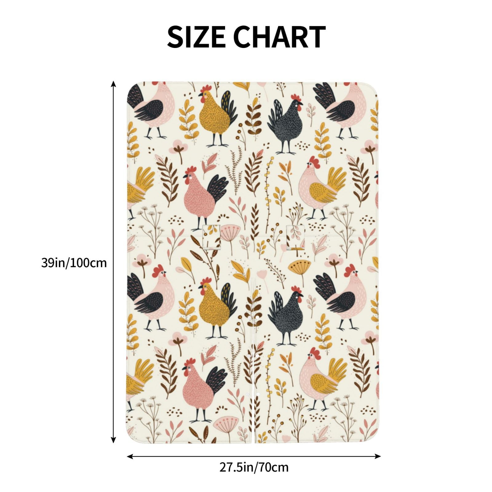 Naloa Cartoon Chickens Baby Car Seat Cover, Breathable Baby Carrier Cover, Multiuse Baby Carrier Cover & Nursing Breastfeeding Cover