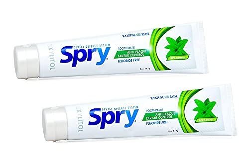 spry fluoride free toothpaste