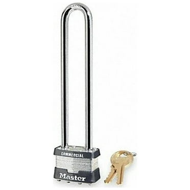 Master Lock Keyed Padlock, 3/4 in,Rectangle,Silver 1LN