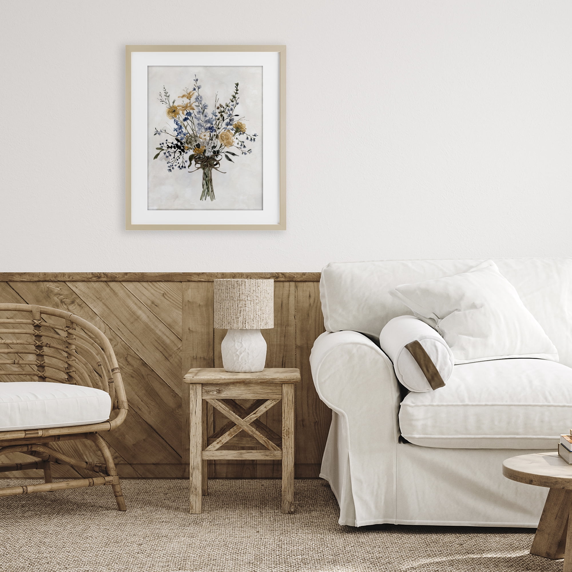 Stupell Industries Delicate Botanicals Bushel Birch Framed Print Under Glass, design by Carol Robinson