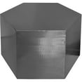 thumbnail image 6 of Meridian Furniture Hexagon Brushed Chrome Modular Coffee Table, 6 of 9