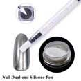 thumbnail image 4 of 1 paquete de bolígrafo de silicona de doble cabeza para decoración de uñas, difuminado, polvo, taladro de punta, bolígrafo de silicona multiusos, herramienta de uñas DIY, 4 of 5