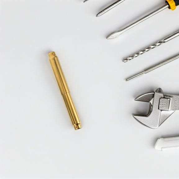 HOOWIFFY Golden Stainless Steel Toilet Paper Holder Rod Spring Loaded for Bathroom and Kitchen