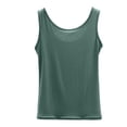 thumbnail image 6 of Tank Tops for Women Lightweight Loose Fit Scoop Neck Casual Plain Flowy Sleeveless Shirt Summer Outfits, 6 of 8