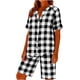 thumbnail image 2 of Conjunto de Lino para las Mujeres Casual a Damas Manga Corta con Bolsillos Pantalones Cortos, Traje de Dos Piezas para Primavera Verano, 2 of 7