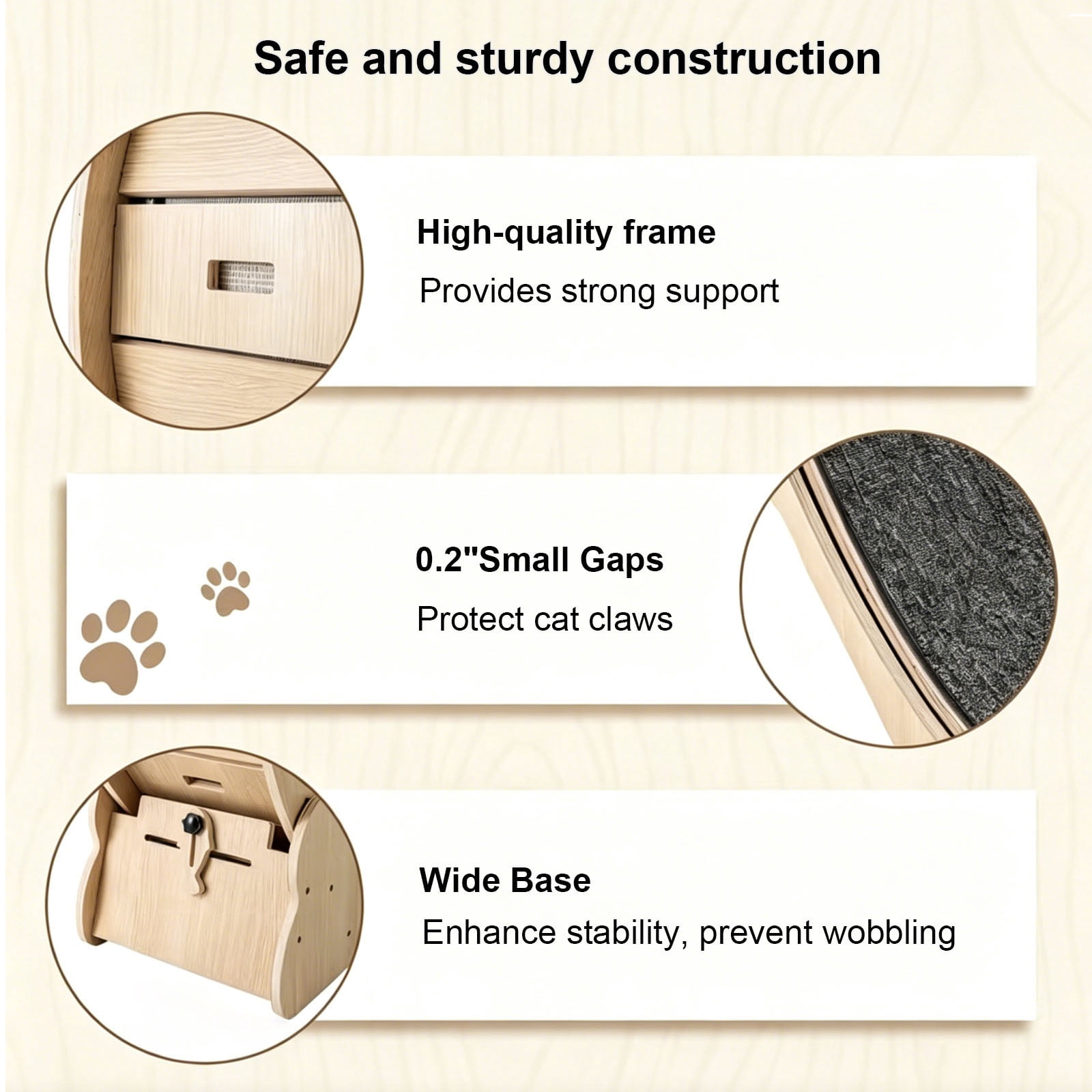 Large Cat Exercise Wheel, Indoor Cat Treadmill with Detachable Carpet, Quiet & Sturdy Running Wheel for Cats Walking, Running and Training