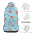 thumbnail image 5 of Xecao I Am A Fan Popcorn Print Car Seat Cover in That Fits Most Cars, Vans, SUVs, and Trucks., 5 of 7