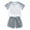 Grey, variant on Hiijoy Toddler Boys Tracksuit Casual Short Sleeve T-Shirt & Shorts Outfits, 2-Piece, Sizes 3-4T