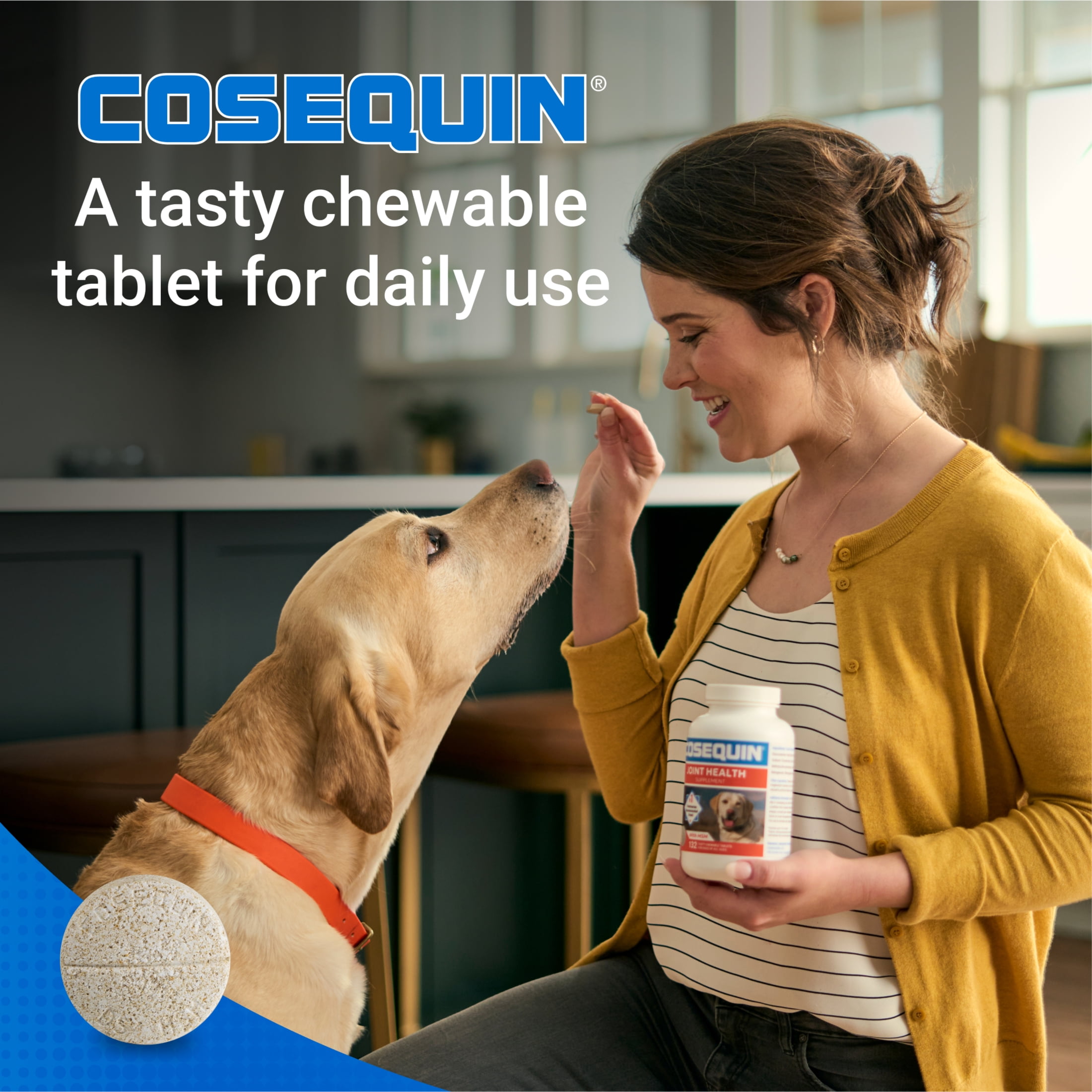 Nutramax Cosequin for Dogs Joint Health Supplement, Chewable Tablets, 60 Count