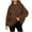 Brown, variant on Womens Oversized Hoodies with Front Pocket Cotton Fleece Lined Winter Fall Casual Pullover Top Hooded Sweatshirt (2XL, Brown)