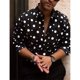 thumbnail image 1 of Camisas de lujo de moda creativa para hombres ropa diaria para hombres y mujeres nueva camisa con estampado de puntos blusa con botones de manga larga Y2K 4XL, 1 of 6