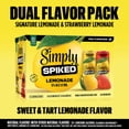 thumbnail image 4 of Simply Spiked Strawberry Hard Lemonade, 24 fl oz Aluminum Can, 5.0% ABV, 4 of 7