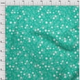thumbnail image 4 of oneOone Cotton Poplin Teal Blue Fabric Asian Floral Craft Projects Decor Fabric Printed By The Yard 42 Inch Wide, 4 of 4