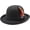 Black, variant on Bowler Derby Hat for Men Dress Hats for Women Short Brim Fedora Hat with