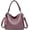 Purple, variant on CoCopeaunts Tote Bag for Women Leather Shoulder Purse Handbag Casual Retro Hobo Crossbody Bag with Tassel