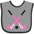 thumbnail image 3 of Inktastic Field Hockey Sticks Girls Baby Bib, 3 of 4