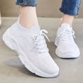 thumbnail image 5 of XIMIN Unisex Mesh Athletic Sneakers - Lightweight Breathable Tennis Shoes for Workouts Errands Urban Walking Travel and Casual Daily Wear (White, 7), 5 of 5