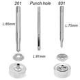thumbnail image 2 of 72Pcs 15MM Stainless Steel Fastener Snap Stud Button for Marine Boat Canvas with Punching Set Tool Kit Silver, 2 of 7