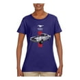 thumbnail image 2 of Wild Bobby, Ford Mustang 50 Years, Cars and Trucks, Women Graphic Tee, Purple, X-Large, 2 of 4