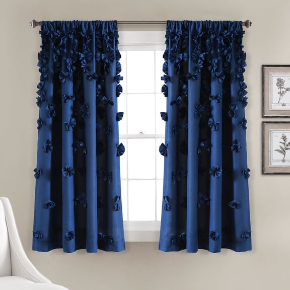 Lush Decor Riley Rod Pocket Curtain Panel