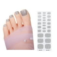 thumbnail image 3 of ROZYARD Toenail Stickers Semi Cured Gel Toenail Strips Solid Color Toenail Polish Strips Toe Nail Wraps Toenail Art Decoration, 3 of 21